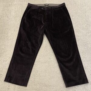 Todd Snyder Italian Corduroy Madison Trouser Pant Mens 34x23 Hemmed Black Cotton
